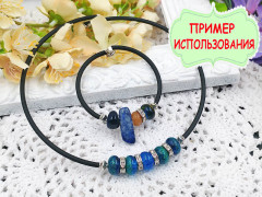 Мемори проволока - пружина - основа для колье 115*0,8мм золотая (10 витков)